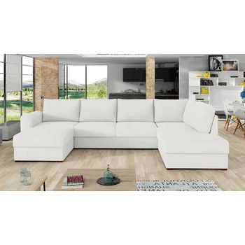 Sedací souprava Sedačka do U na každodenní spaní TUCSON 1 - bílá, pravý roh