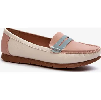 Dámské mokasíny Dámské mokasíny z eko kůže Vikitara – růžové Velikost: 40