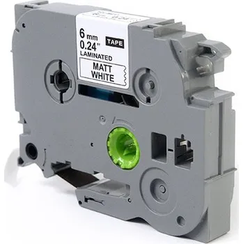 Pásek do tiskárny Ribbon JetWorld Black to Matowym Białym Replacement Brother 6mm x 8m TZe-M211 (TZeM211, TZM211, TZ-M211, AZeM211, AZe-M211)