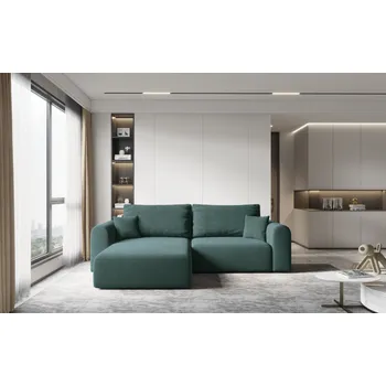 Sedací souprava Rohová rozkládací sedací souprava ESTEL 1 - petrolejová, levý roh