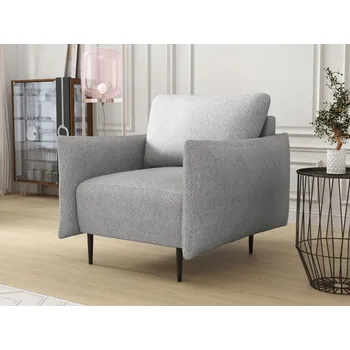 Křeslo Moderní křeslo GROVE - světlé šedé 2