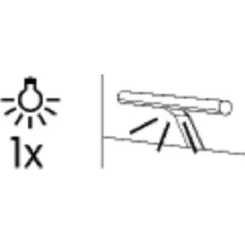 Stojací lampa LED lampa na poličku 1 bodová