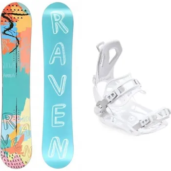 Snowboard Raven Anna snowboard + Raven Fastec FT360 white vázání 150 cm + M (EU 39-42) + DÁREK + Doprava ZDARMA