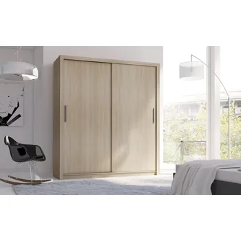 Šatní skříň Šatní skříň 180 cm s posuvnými dveřmi COKATO 1 - dub sonoma