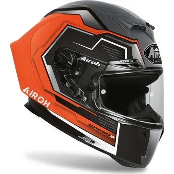 Auto-moto přilba GP 550 S Rush, AIROH (matná oranžová fluo, vel. XL) 2023 (Velikost: XS) GP55RU32