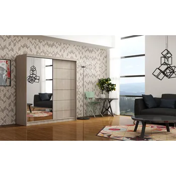 Šatní skříň Šatní skříň se zrcadlem 150/62 POLA - dub sonoma