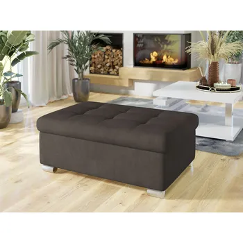 Taburet Taburetka do obýváku NELLI 2 - tmavá hnědá