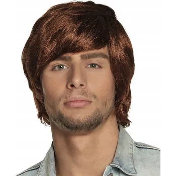 Karnevalová paruka Boland paruka krátké hnědé vlasy s ofinou