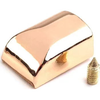 Zip Koncovka na spirálový, kostěný a kovový zip, střední, 2 zlatá