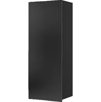 police Závěsná skřínka na zeď CONNOR - černá / černý lesk