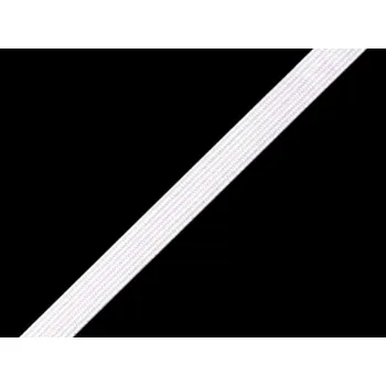 Textilní guma Prádlová pruženka šíře 6-7 mm, střední, bílá