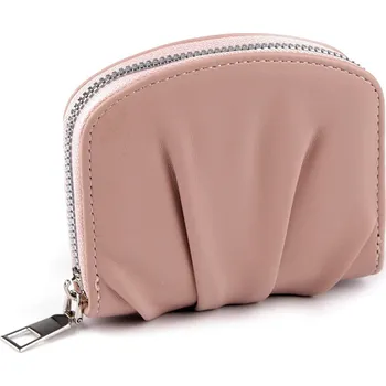 Peněženka Dámská peněženka řasená 10x11 cm, střední, 2 pudrová