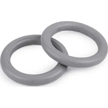 Dřevěný barevný kroužek vnější Ø58 mm, střední, 5 šedá