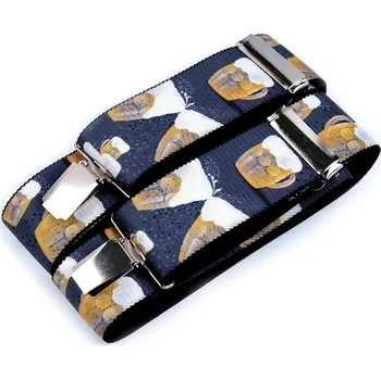 Kšandy Šle pivní šíře 4 cm délka 120 cm, velké, 11 (613) modrá jeans