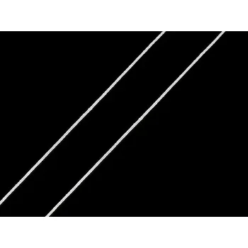 Textilie Kulatá pruženka Ø0,8 mm, střední, REZ00 bílá