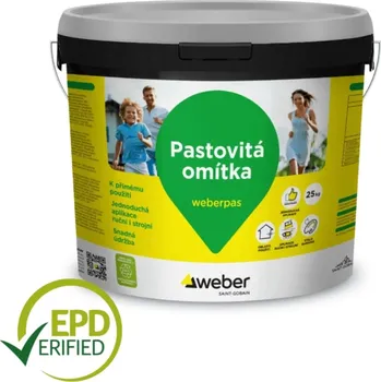 Omítka WEBER pas silikon zrnitý 1,5 mm – 25 kg