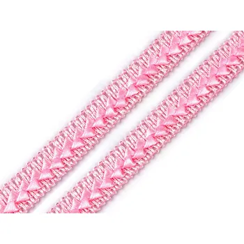 Prýmek šíře 18 mm, střední, 2 růžová sv.