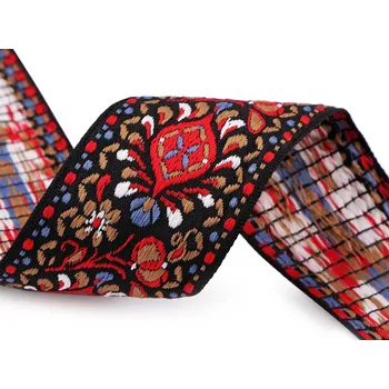 Krojová vzorovka šíře 48 mm, střední, černá