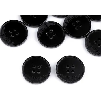 Knoflík Knoflík oblekový velikost 24", 28", 32", 36", 40", střední, 4 (36") černá