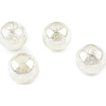 Korálek Plastové korálky s AB efektem Ø20 mm, střední, 1 (T01) transparent