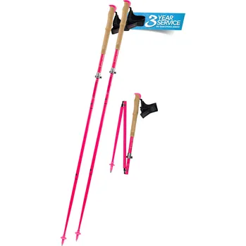 Cyklistické oblečení Trekové hole Komperdell Carbon Cloud FXP Vario Team Pink