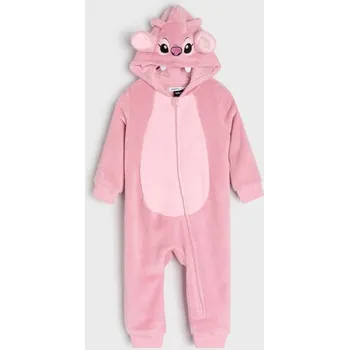 Kojenecké oblečení Sinsay - Overal s kapucí Stitch - růžová - 159FT-35X - 159FT-35X-74