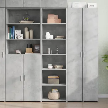 Příborník do zásuvky zahrada-XL Skříň highboard betonově šedá 50 x 41 x 185 cm kompozitní dřevo 3281683