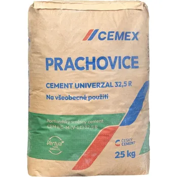 Průmyslové lepidlo Cement UNIVERZAL Prachovice II/C-M (V-LL) 32,5 R – 25 kg