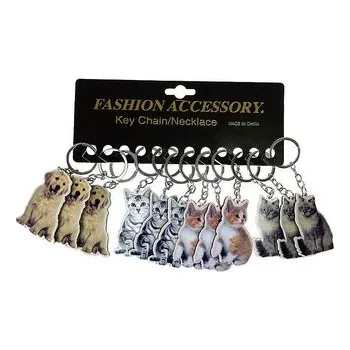 plyšák Brelok kot/pies (12sz)