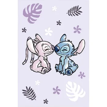 Dětská deka Jerry Fabrics Dětská fleecová deka Lilo a Stitch Purple 100x150 cm