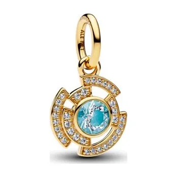 Přívěsek Visací zlacený přívěsek PANDORA Marvel Iron Man Arc Reactor svítící ve 764216C01