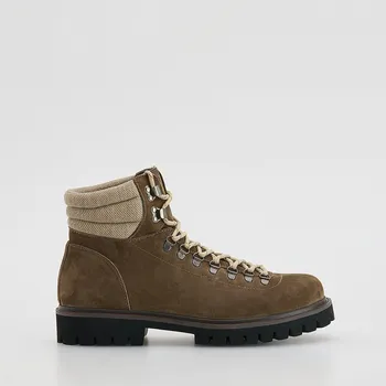 Pánské tenisky Reserved - Boty chelsea z semiše - hnědá - 548FF-88X - 548FF-88X-42