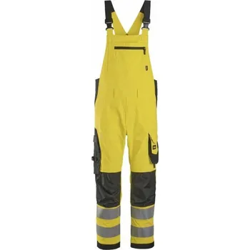 montérky Snickers Workwear | Reflexní laclové kalhoty, tř. 2, žluté - Žlutá / 60 / 2XL / žlutá