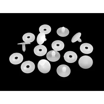 Klouby s pojistkou Ø25 mm, střední, transparent