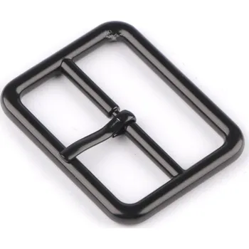 Kovová spona / opasková přezka, průvlek 30; 35; 40 mm, střední, 2 (35 mm) černý lak