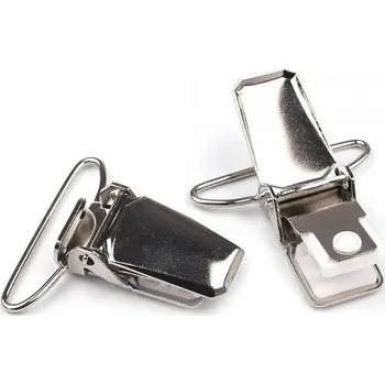 Šlový závěs šíře 30 mm, střední, nikl