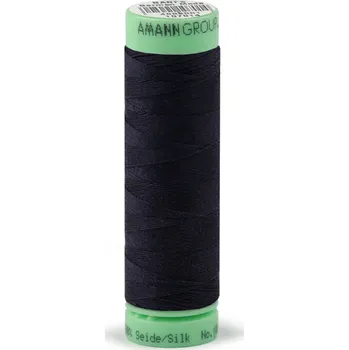 Nit Hedvábné nitě Amanda Mettler 50 m k obšívání knoflíkových dírek, střední, 0827 modrá tmavá