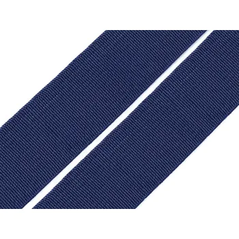 Pruženka tkaná šíře 20 mm, střední, 7704 modrá tmavá