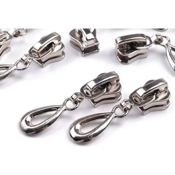 Zip Jezdec ke kostěným zipům No 5 ozdobný, střední, 2 nikl