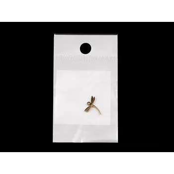 Přívěsek Přívěsek z nerezové oceli vážka, pavouk, velké, 2 zlatá vážka