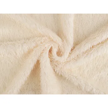 Mikroplyš beránek úplet, střední, 1 béžová nejsv.