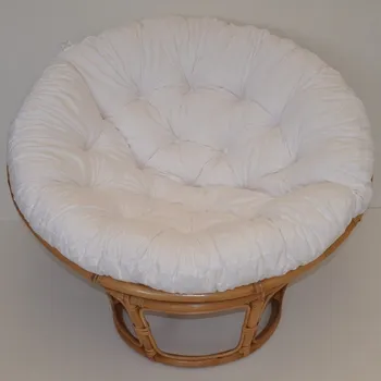Papasan Ratanový papasan 115 cm medový - polstr bílý