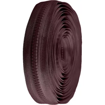 Zip Zip kostěný No 8 metráž, střední, 304 hnědá čokoládová