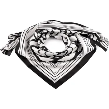 Šátek Saténový šátek 90x90 cm, střední, 1 bílá