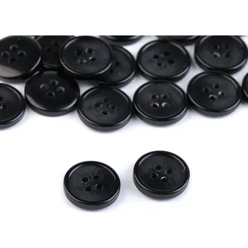 Knoflík Knoflík s jemnou patinou velikost 24", 32", 36", 40", střední, 2 (24") černá