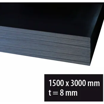 Plech Plech černý za tepla 8 mm (1,5×3 m)