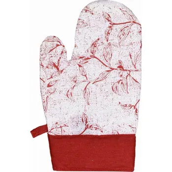 Chňapka Forbyt Kuchyňská chňapka Leaf červená 1 ks 18x28 cm