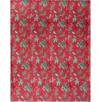 Sinsay - Deka se zimním motivem - burgundy - 467GS-53X - 467GS-53X-ONE