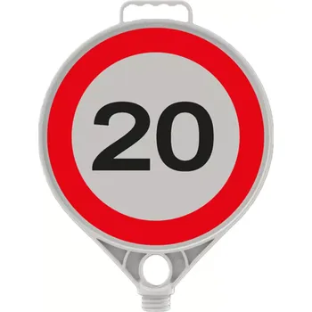 Dopravní značka FLOMA Nejvyšší povolená rychlost 20 km 28 cm