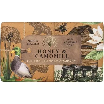 Mýdlo English Soap Tuhé mýdlo 190 g Med & Heřmánek